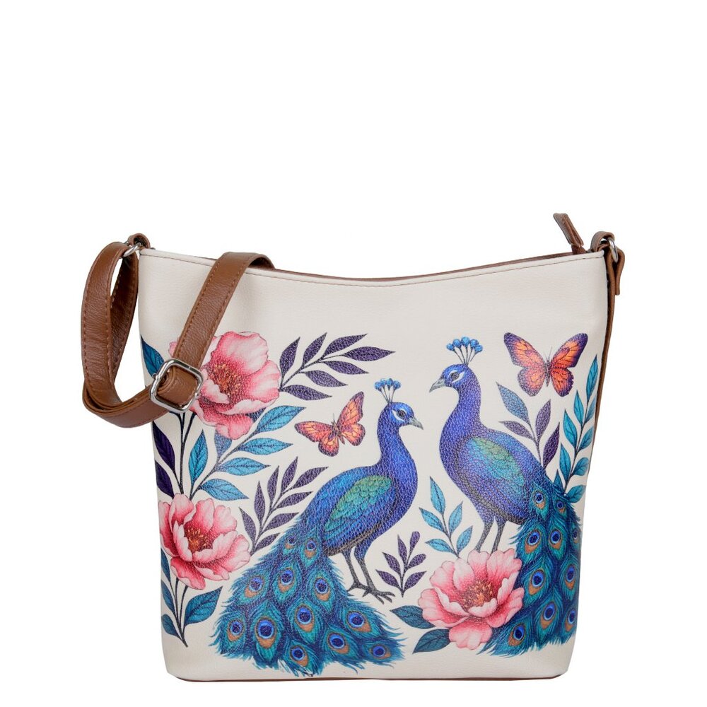 Printed Vegan  Leather Crossbody Bag –Sling & Shoulder Bag for Women-Daily Use